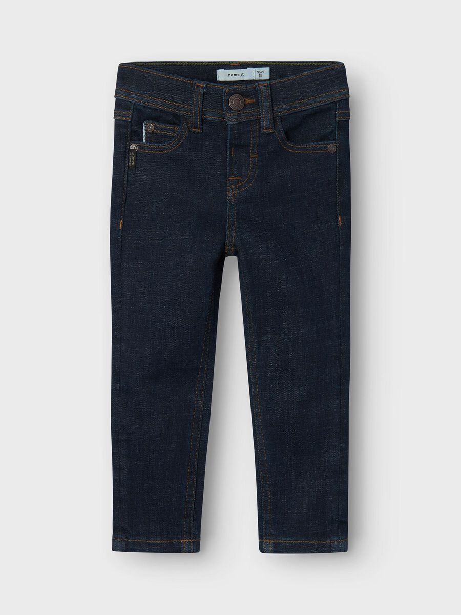 name it X SLIM FIT JEANS, Dark Blue Denim, highres - 13235409_DarkBlueDenim_1141956_003.jpg