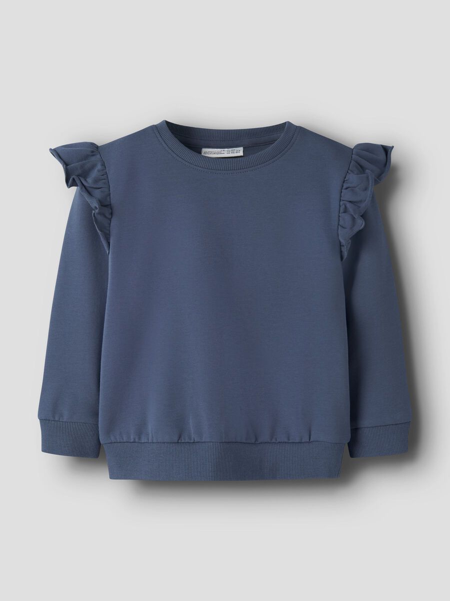 Carousel image - ORGANIC COTTON SWEATSHIRT, Vintage Indigo | 1