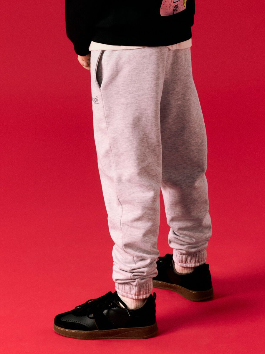 Product carousel image 1 ORGANIC COTTON SWEATPANTS, Light Grey Melange