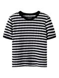name it STRIPED KNITTED TOP, Black, highres - 13254362_Black_1256569_001.jpg