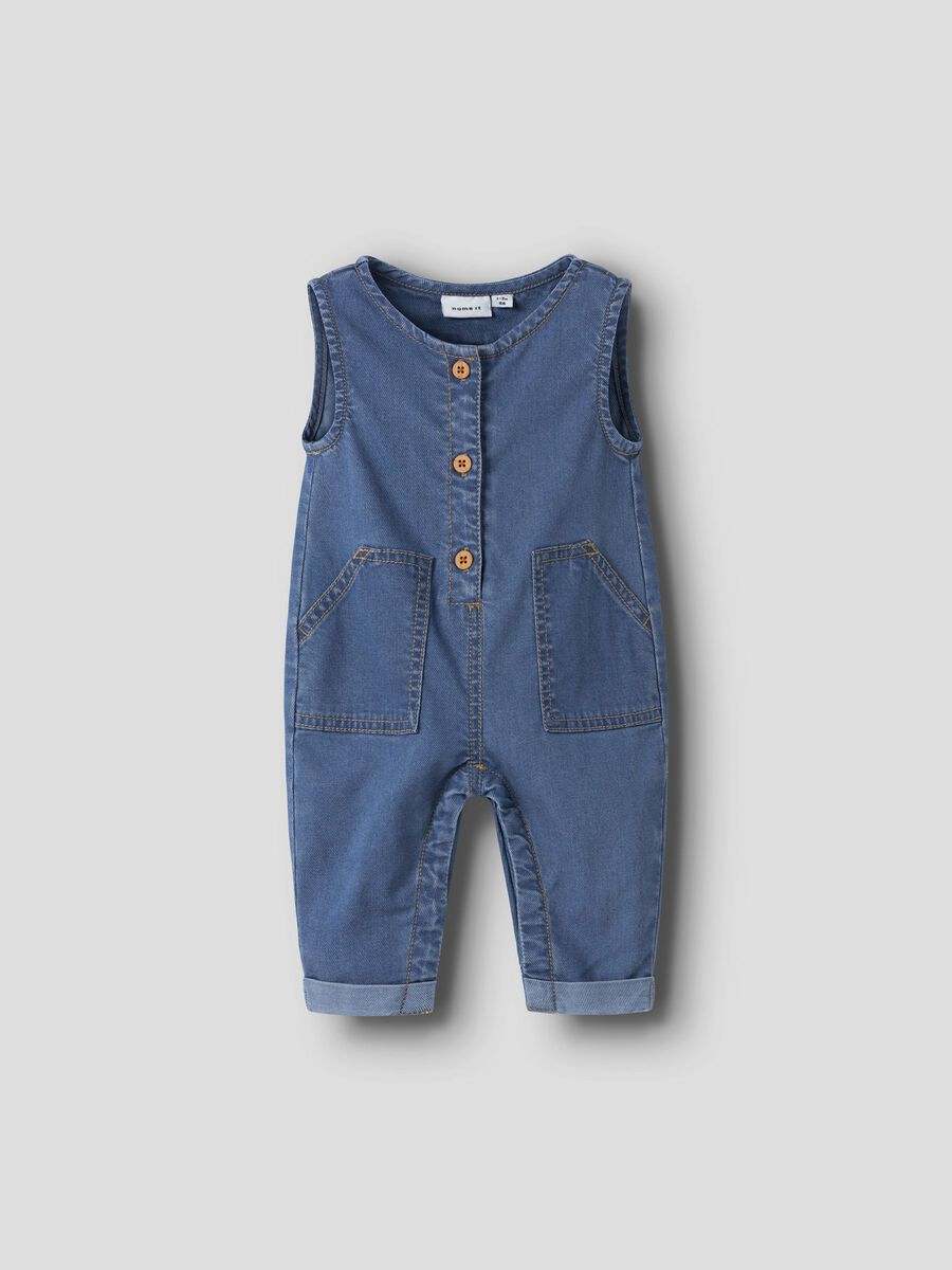 Product carousel image - REGULAR FIT OVERALLS, Medium Blue Denim | 1