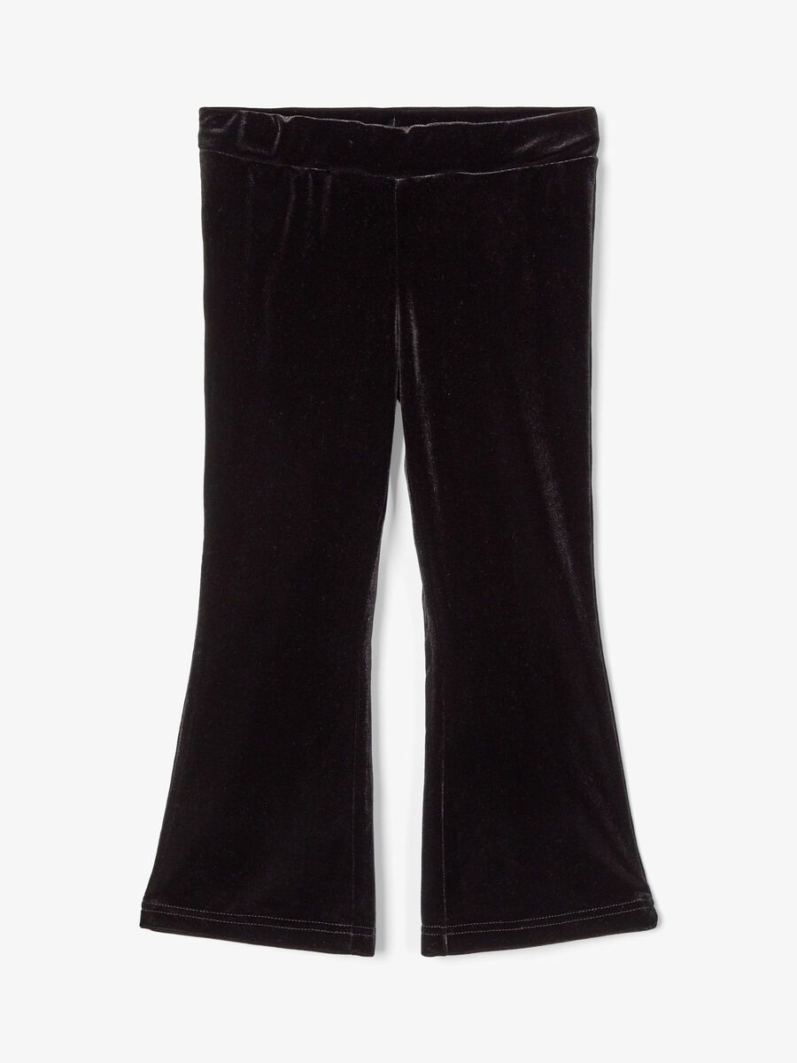 Name it VELOUR BOOT-CUT TROUSERS, Black, highres - 13188467_Black_003.jpg