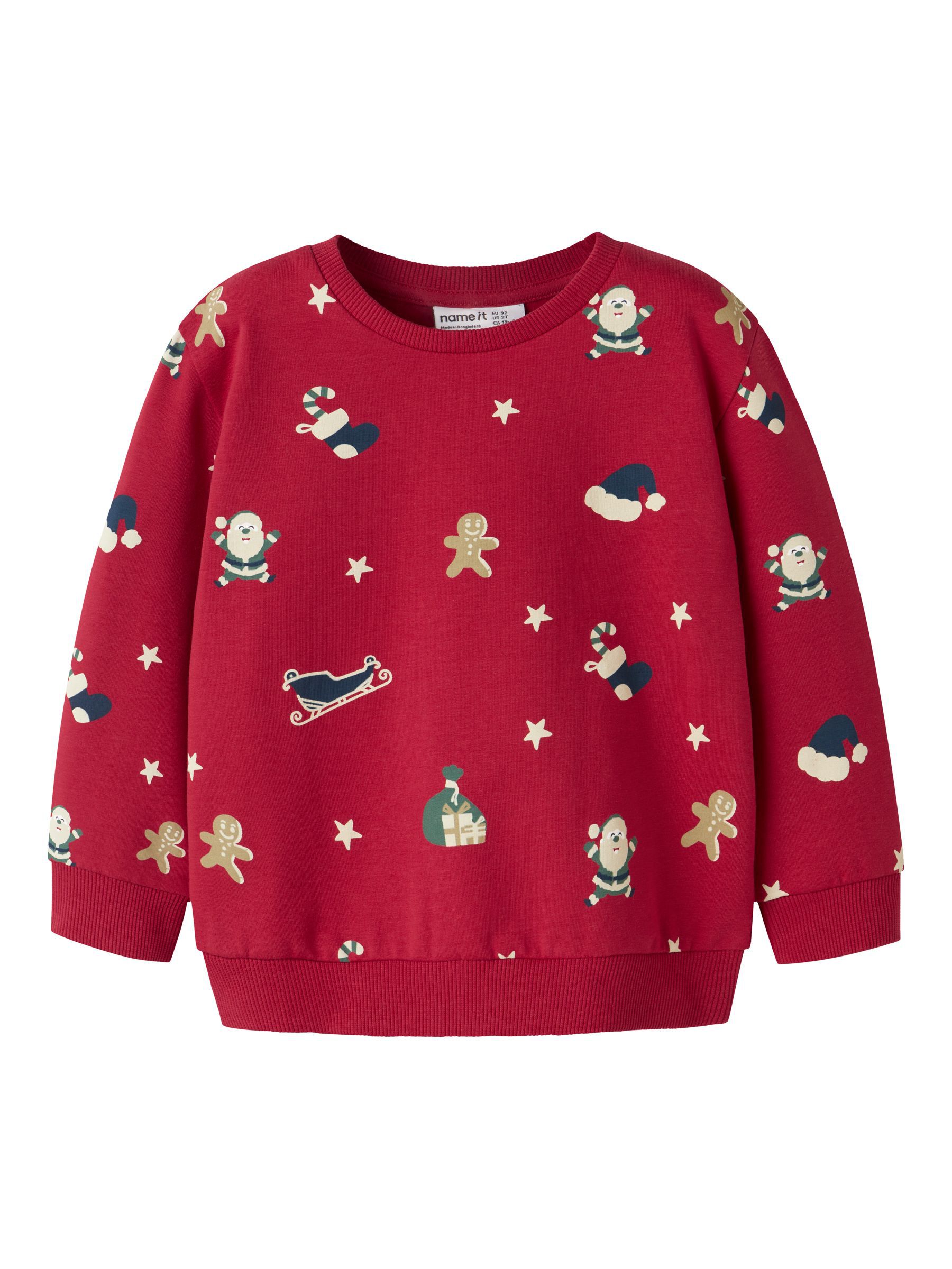 未使用　TAO　XMAS SWEATSHIRT 4Y CHRISTMAS SWEATSHIRT - Toddler | Blue | NAME IT
