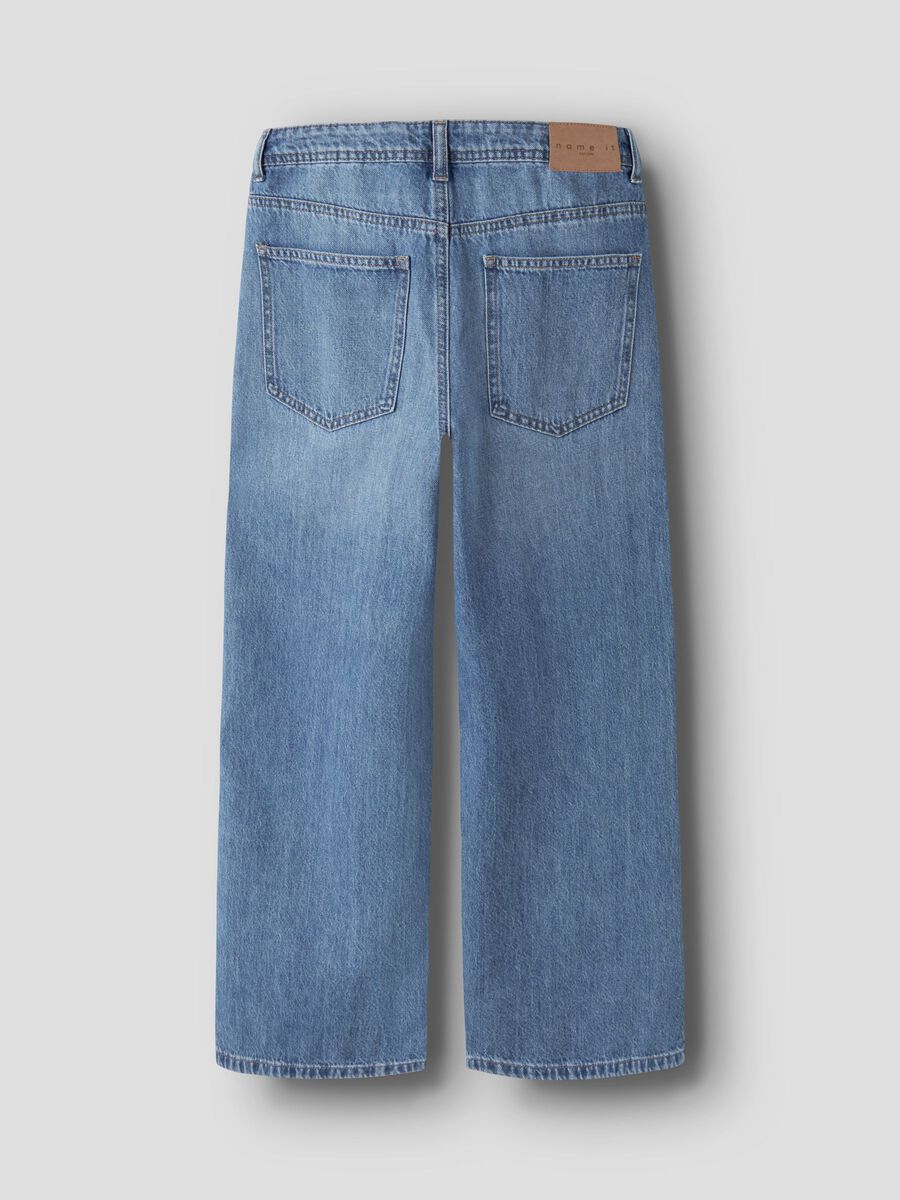 Carousel image - SKATER JEANS, Medium Blue Denim | 4