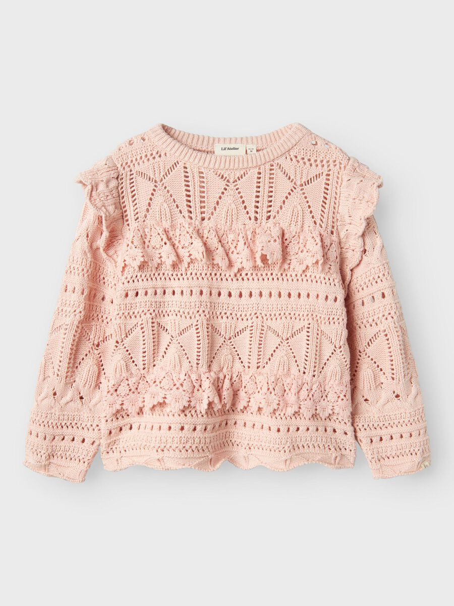 Name it LOOSE FIT KNITTED TOP, Peach Whip, highres - 13240314_PeachWhip_003.jpg
