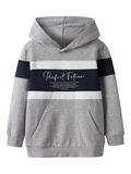 name it REGULAR FIT HOODIE, Grey Melange, highres - 13239262_GreyMelange_001.jpg