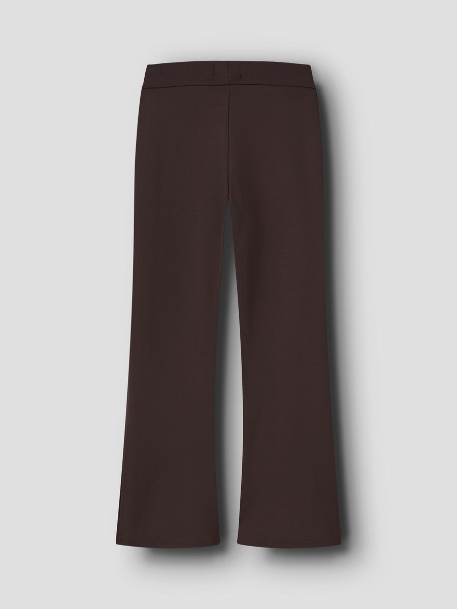 Carousel image 2 VISCOSE BOOTCUT TROUSERS, Chocolate Plum