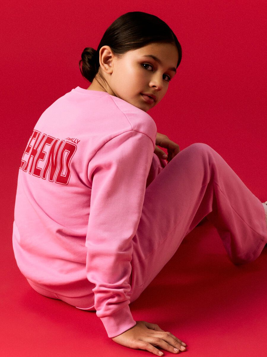 Carousel image 5 &Oslash;KOLOGISK BOMULD SWEATSHIRT, Begonia Pink