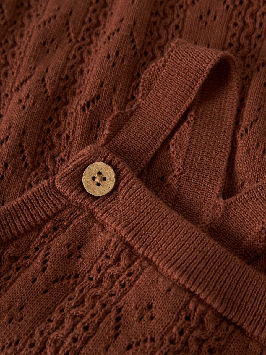 Carousel image - KNITTED OVERALLS, Maple Syrup | 3