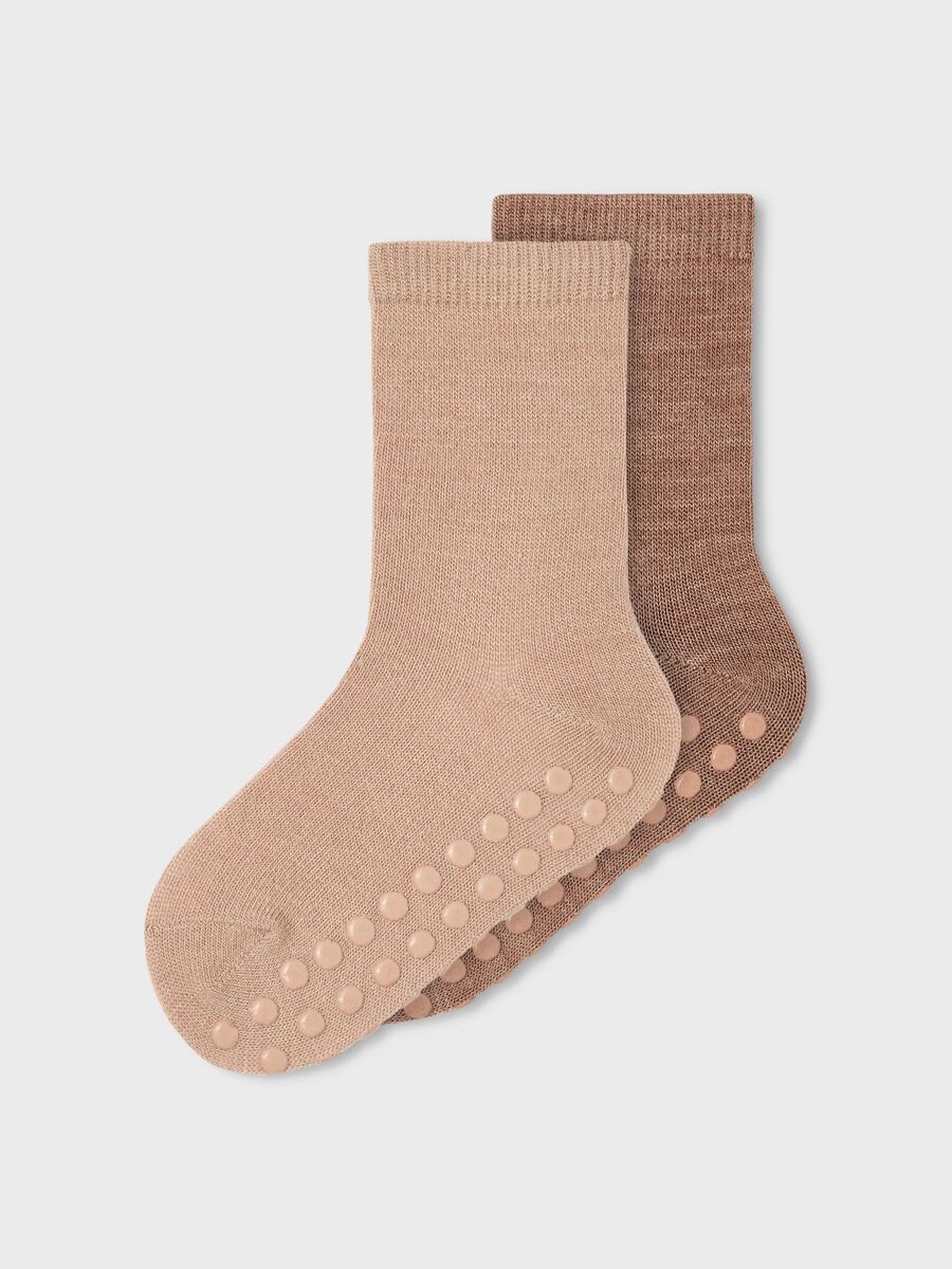name it 2 PACK MERINO WOOL SOCKS, Cognac, highres - 13199413_Cognac_962316_003.jpg