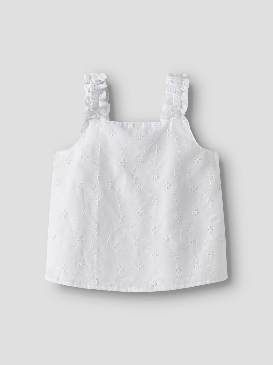 name it BRODERIE ANGLAISE STRAP TOP, Bright White, highres - 13240627_BrightWhite_003.jpg