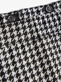 Name it HOUNDSTOOTH CHECKED MINI SKIRT, Black, highres - 13187735_Black_006.jpg