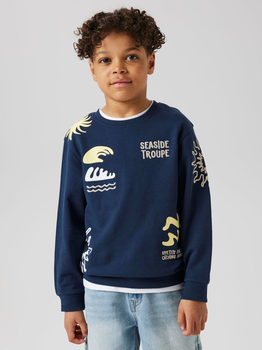 name it ORGANIC COTTON SWEATSHIRT, Navy Blazer, highres - 13244172_NavyBlazer_008.jpg
