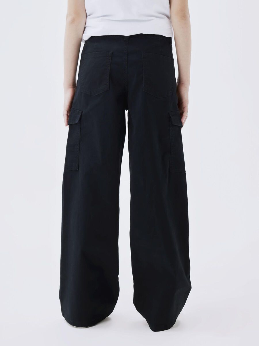 name it WIDE FIT CARGO TROUSERS, Black, highres - 13220718_Black_008.jpg