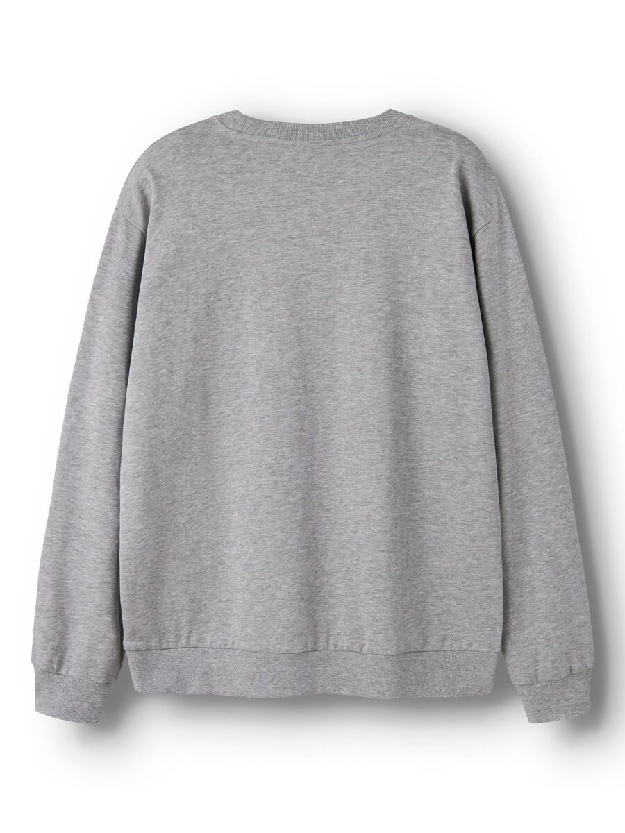 Product carousel image 2 REGULAR FIT CREW NECK SWEATSHIRT, Grey Melange