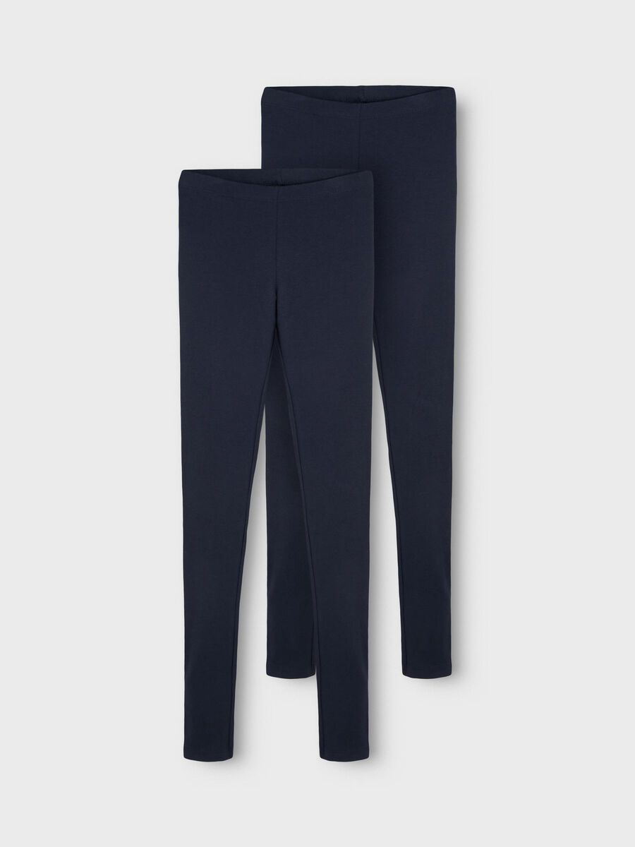 name it 2ER-PACK BASIC LEGGINGS, Dark Sapphire, highres - 13180828_DarkSapphire_003.jpg