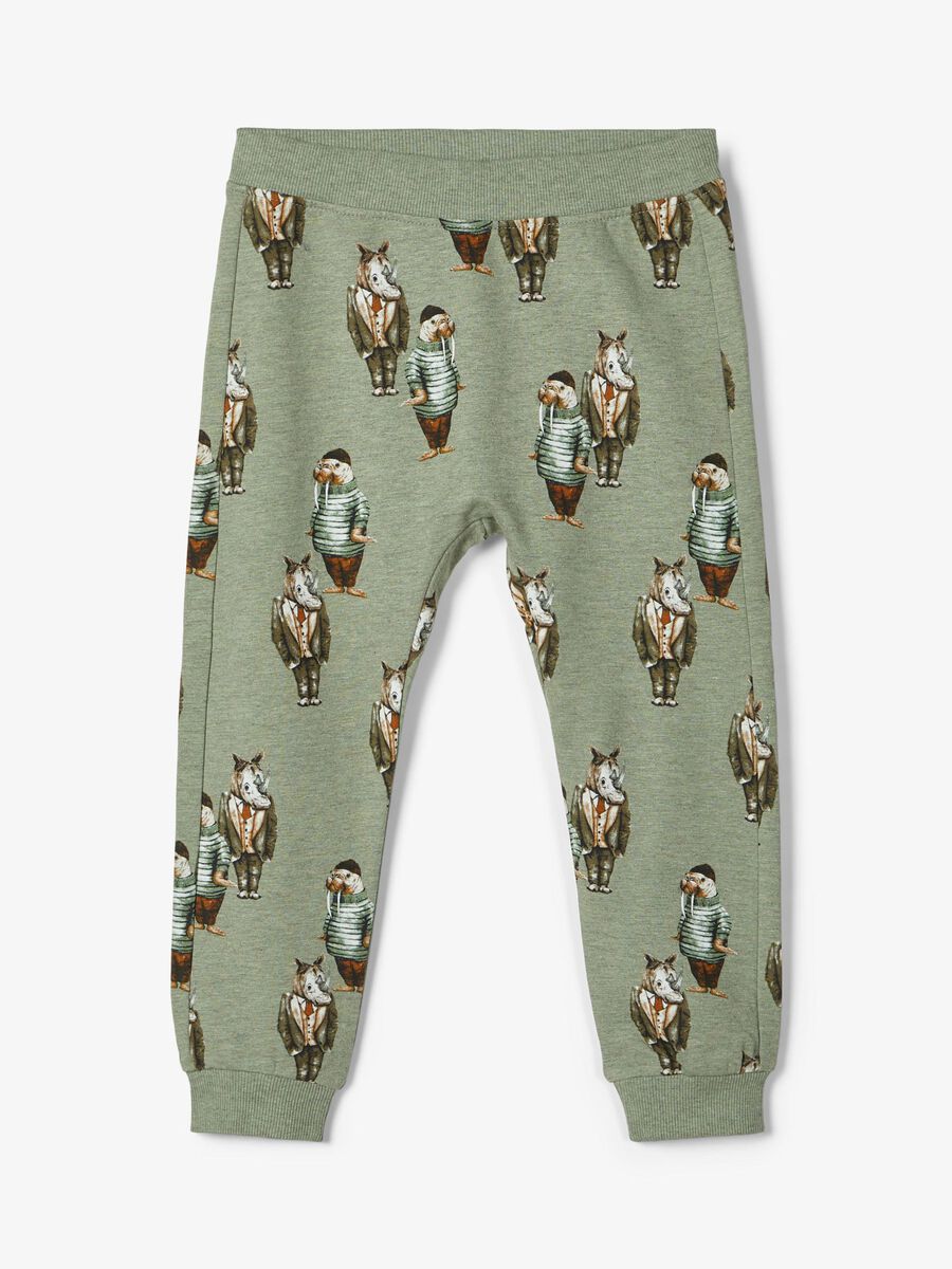 Name it WALRUS PRINT SWEATPANTS, Hedge Green, highres - 13183613_HedgeGreen_003.jpg