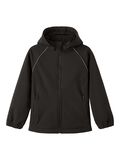 name it VEDENPITÄVÄ SOFTSHELL-TAKKI, Black, highres - 13200488_Black_001.jpg