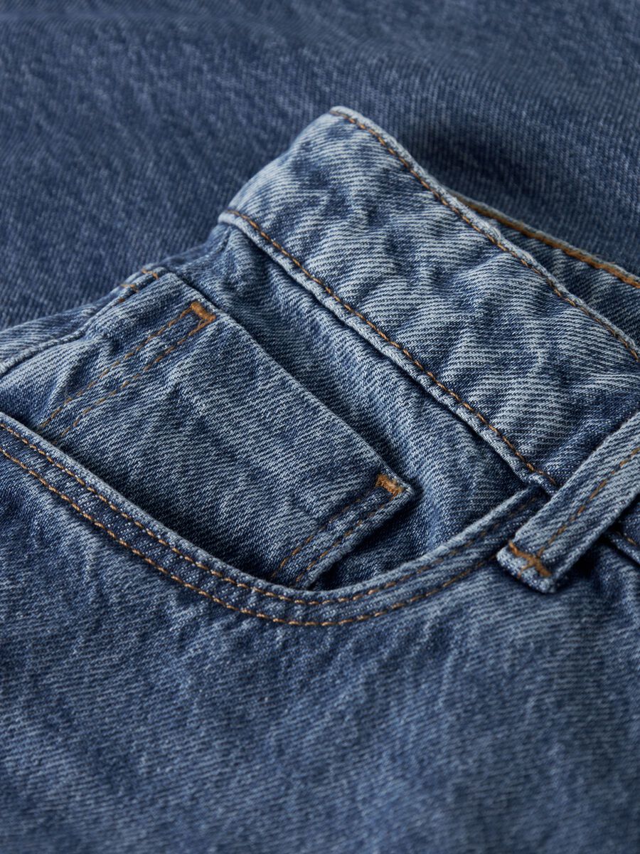 Carousel image 6 BARREL FIT JEANS, Medium Blue Denim