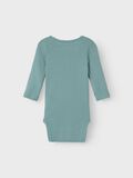 Product image thumbnail - LONG SLEEVED ROMPER, Mineral Blue | 2