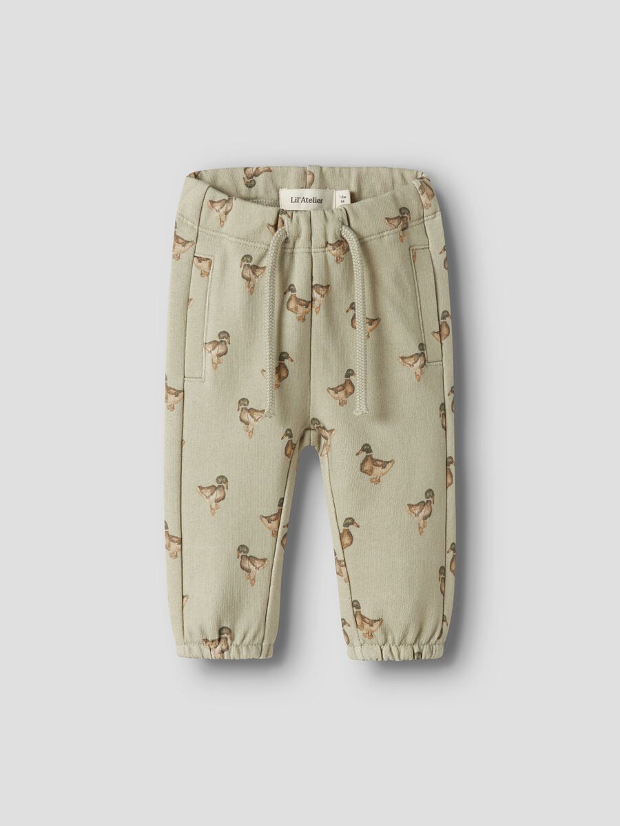 Product carousel image 1 REGULAR FIT SWEAT PANTS, Moss Gray