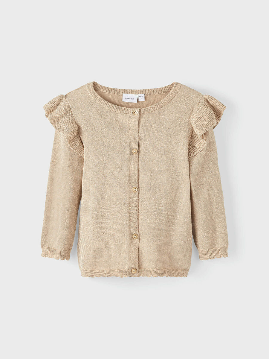 name it GLITTER KNITTED CARDIGAN, White Pepper, highres - 13195712_WhitePepper_003.jpg