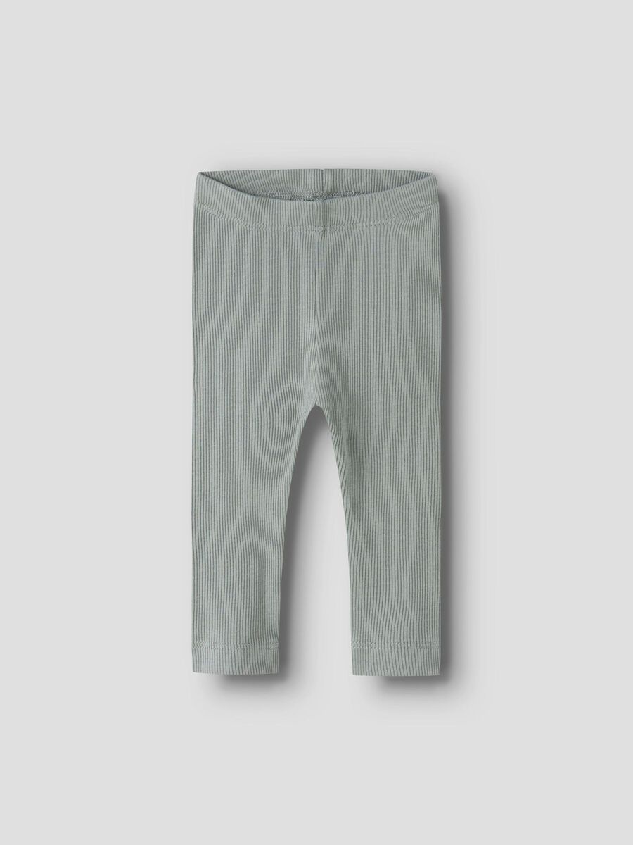 name it BASIC RIB LEGGINGS, Slate Gray, highres - 13198040_SlateGray_003.jpg