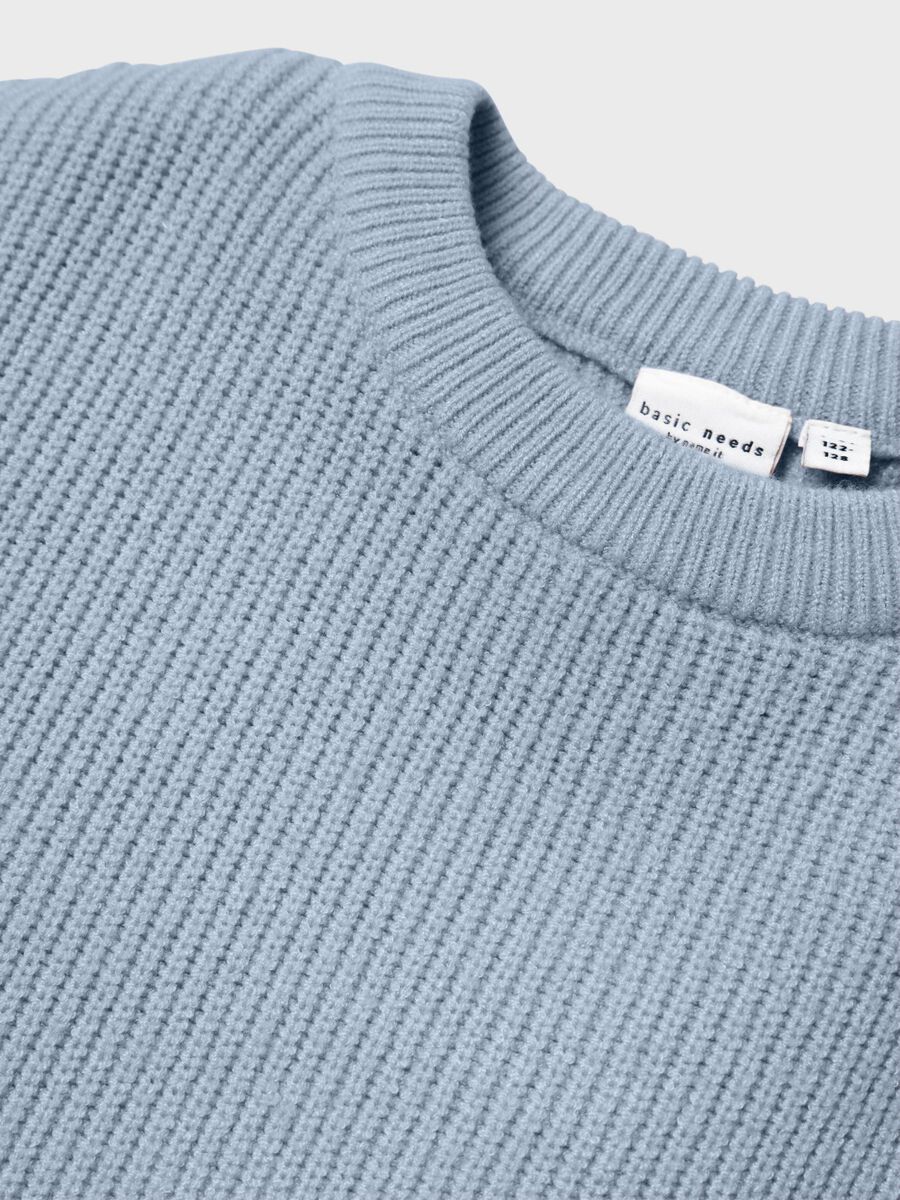 name it LANGERMET STRIKKET PULLOVER, Subdued Blue, highres - 13225489_SubduedBlue_005.jpg