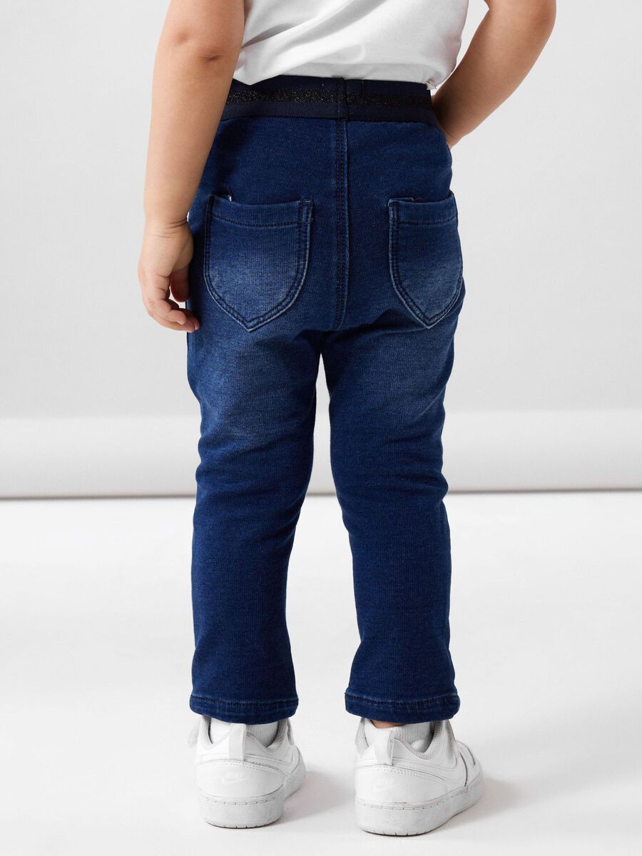 name it SLIM FIT SWEAT JEANS, Dark Blue Denim, highres - 13204428_DarkBlueDenim_969011_008.jpg