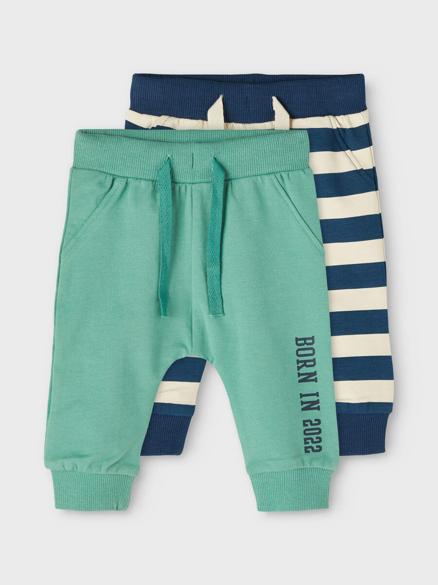 name it 2-PACK BORN IN 2022 SWEATPANTS, Frosty Spruce, highres - 13199080_FrostySpruce_003.jpg