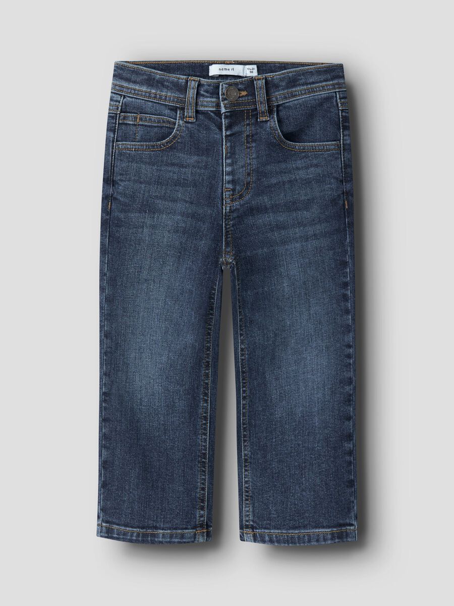Product carousel image 2 STRAIGHT FIT JEANS, Dark Blue Denim
