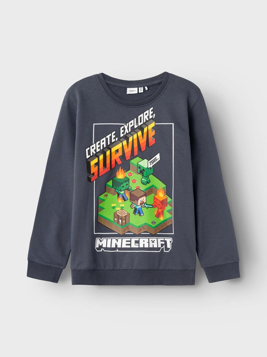 Name it À MOTIF MINECRAFT SWEAT-SHIRT, India Ink, highres - 13223583_IndiaInk_003.jpg