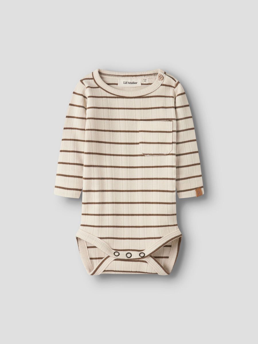 Product carousel image - ORGANIC COTTON ROMPER, Turtledove | 1