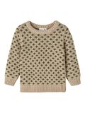 Name it LONG SLEEVED KNITTED PULLOVER, Oxford Tan, highres - 13220783_OxfordTan_001.jpg