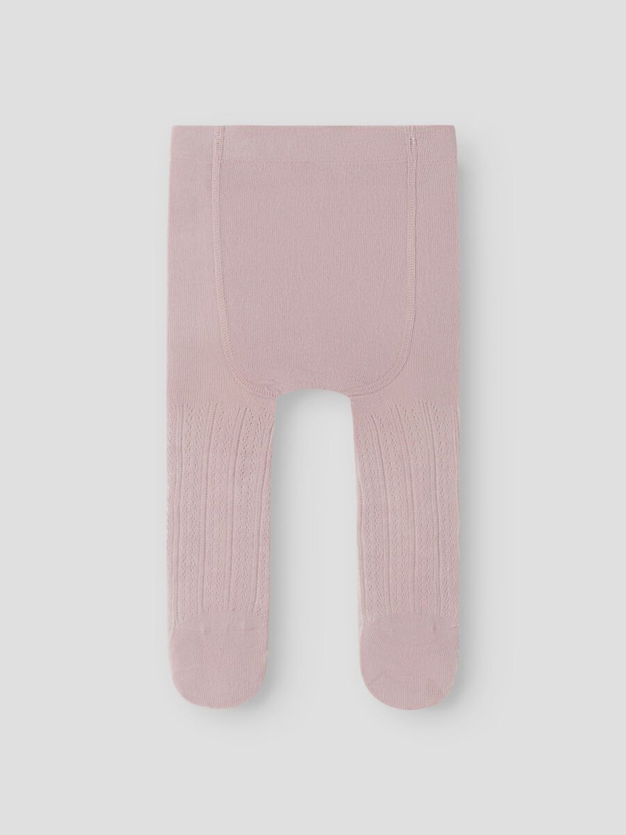 Product carousel image - RIB KNITTED PANTYHOSE, Hushed Violet | 2