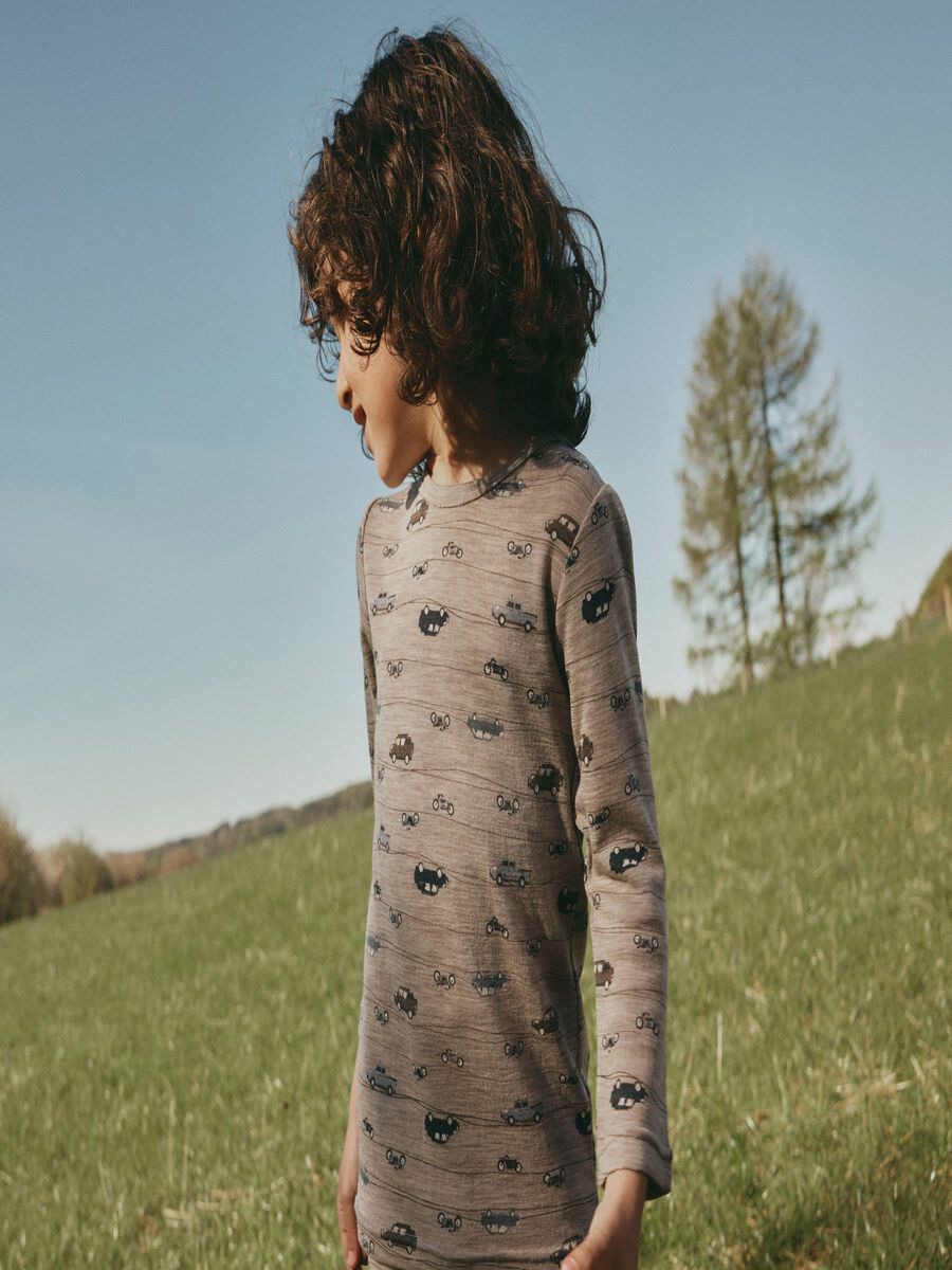 Carousel image 7 MERINO WOOL LONG SLEEVED TOP, Satellite