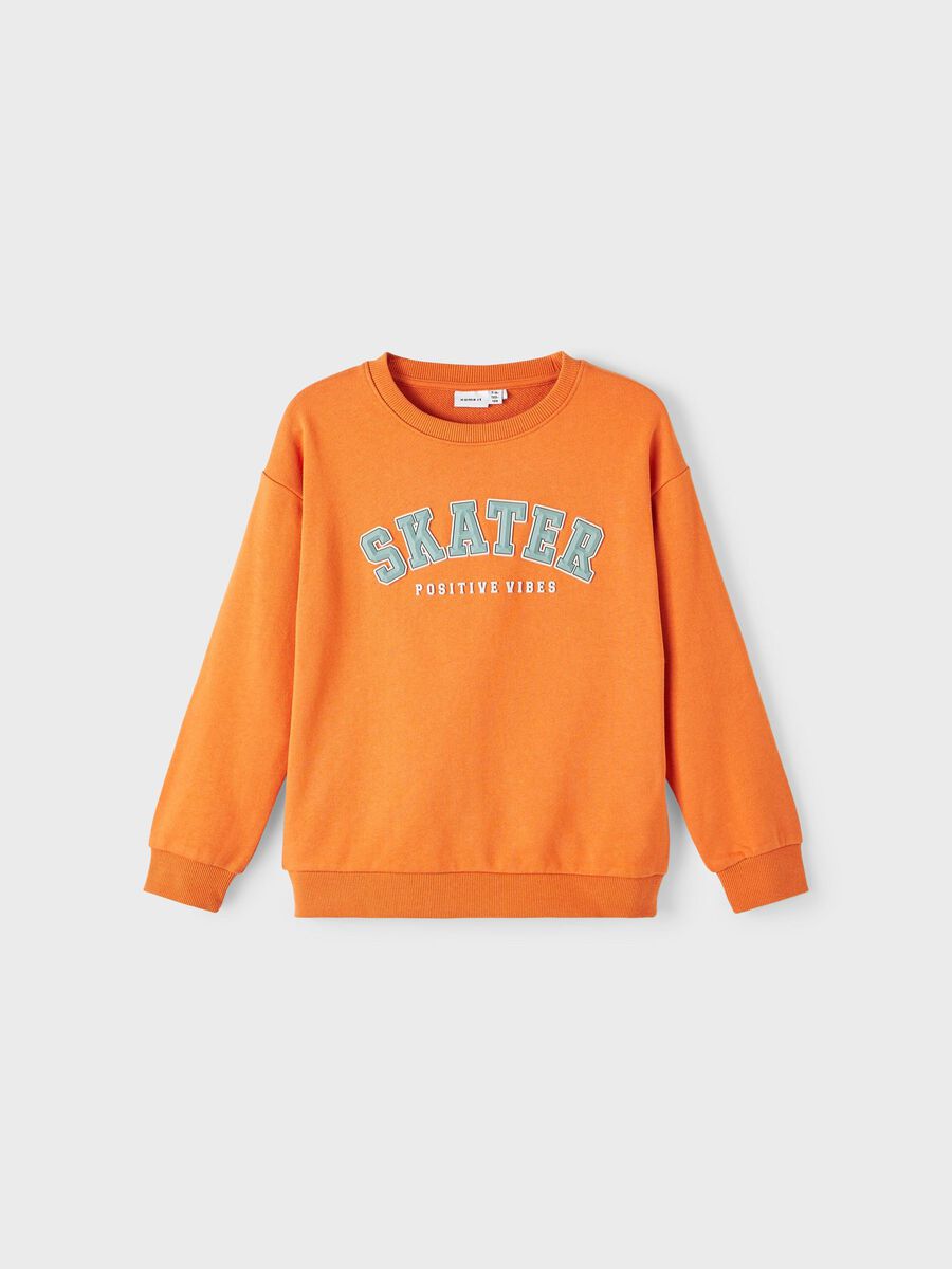 Name it SKATER SWEATSHIRT, Tomato Cream, highres - 13205750_TomatoCream_003.jpg