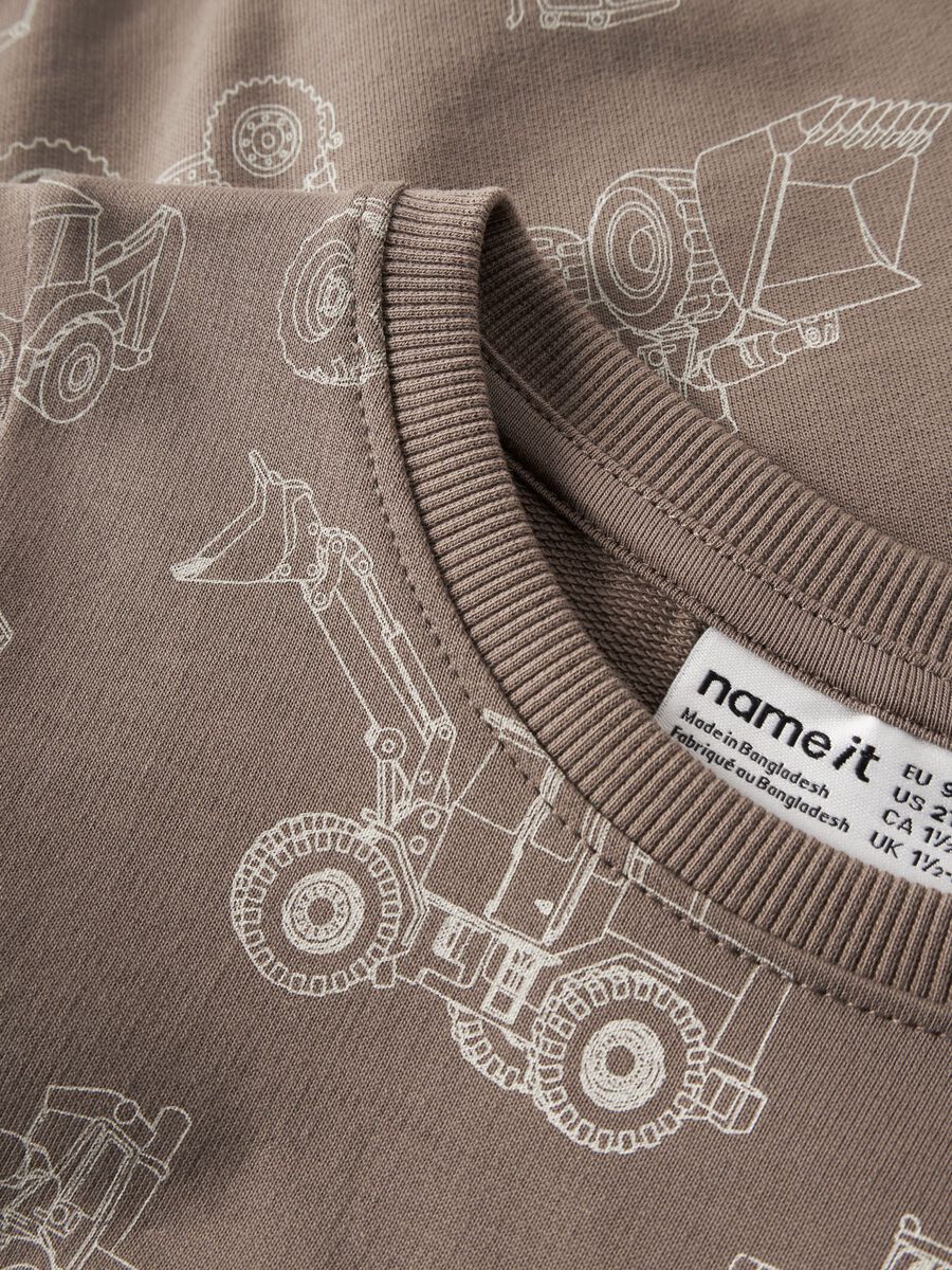 Product carousel image - PRINTED SWEATSHIRT, Fossil | 2