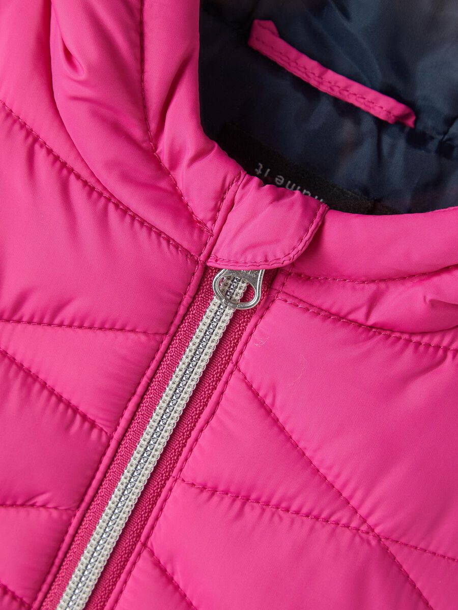 Name it HOODED PUFFER JACKET, Very Berry, highres - 13216481_VeryBerry_005.jpg