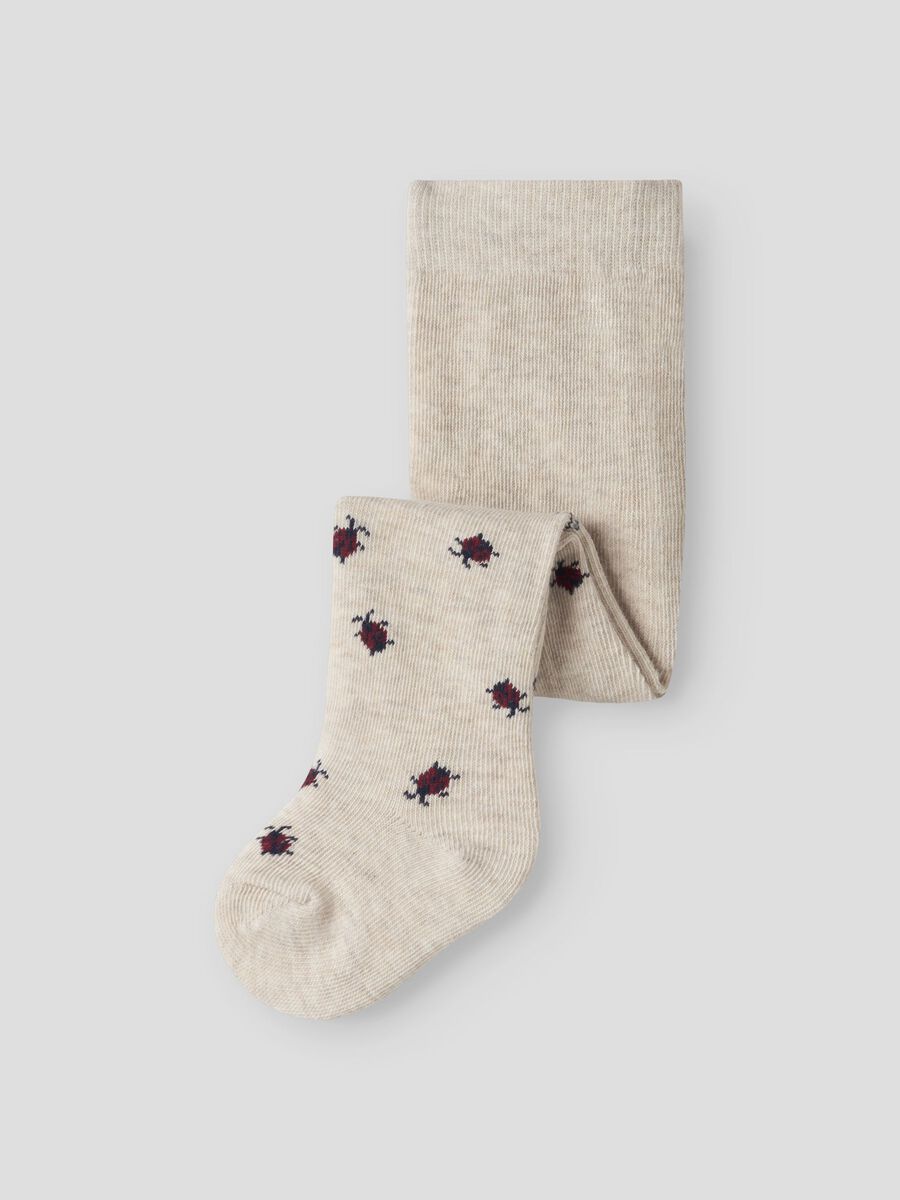 Product carousel image - PRINTED PANTYHOSE, Peyote Melange | 1