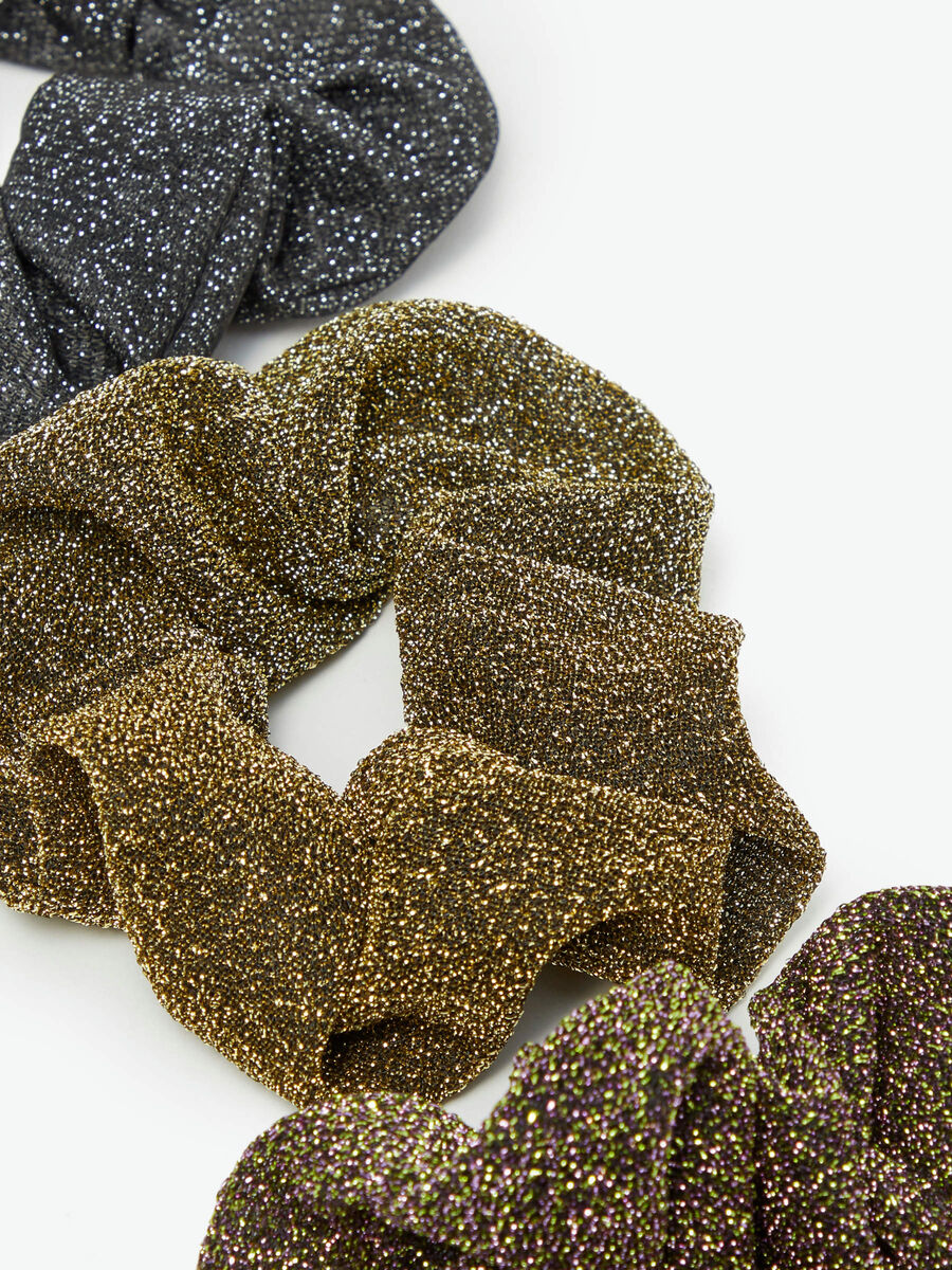 name it 3-PACK GLITTER SCRUNCHIE, Black, highres - 13181841_Black_788125_006.jpg