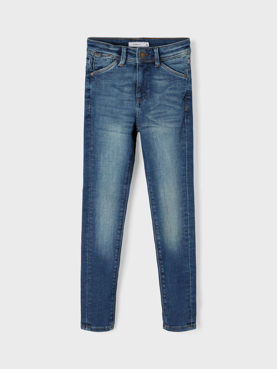 Name it HØY MIDJE SKINNY FIT JEANS, Medium Blue Denim, highres - 13190860_MediumBlueDenim_003.jpg