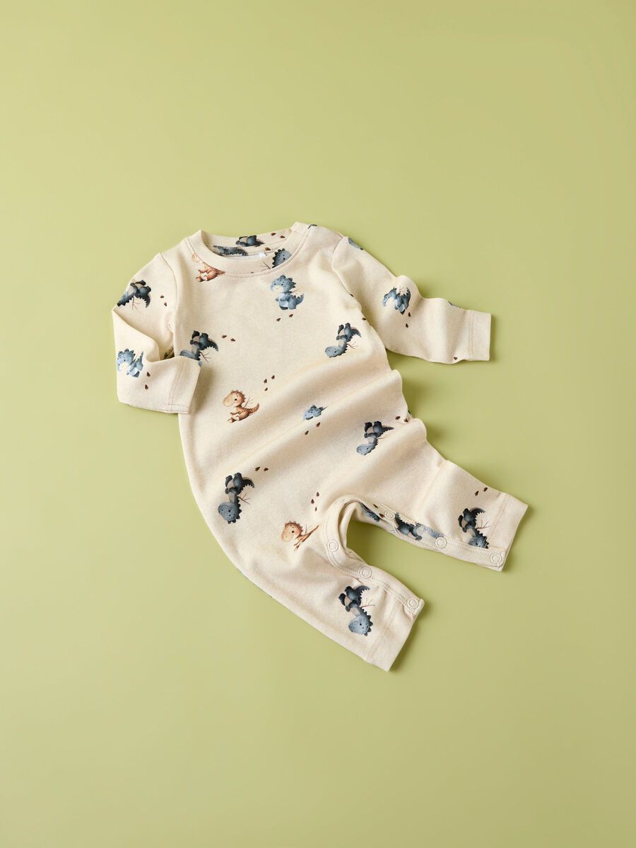 Product carousel image - PRINTED JUMPSUIT, Peyote Melange | 1