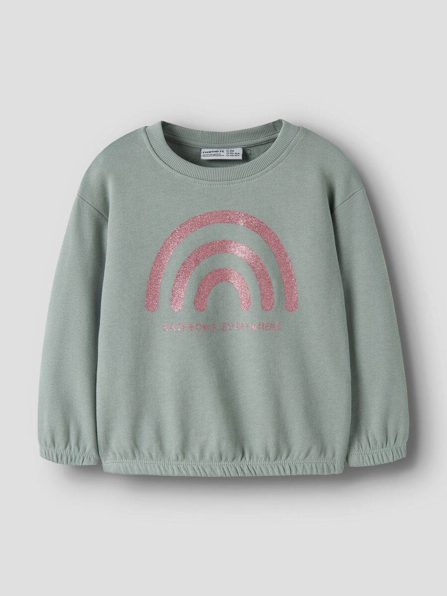 Product carousel image - REGULAR FIT SWEATSHIRT, Green Milieu | 1