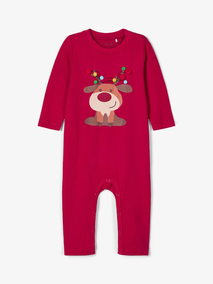 Name it CHRISTMAS REINDEER PRINT ONE-PIECE SUIT, Jester Red, highres - 13183923_JesterRed_003.jpg
