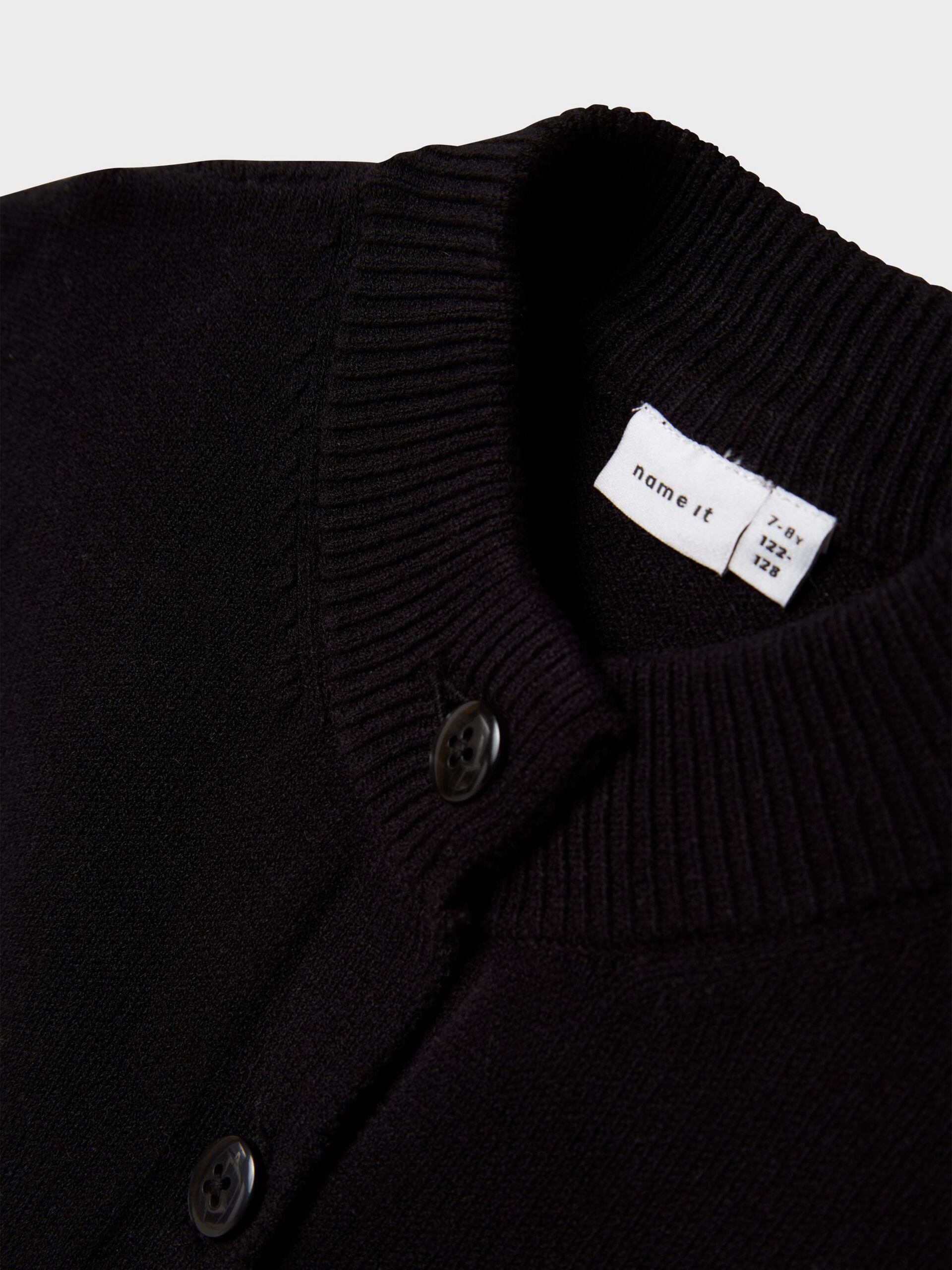 Carousel image - OVERSIZE KNITTED CARDIGAN, Black | 3