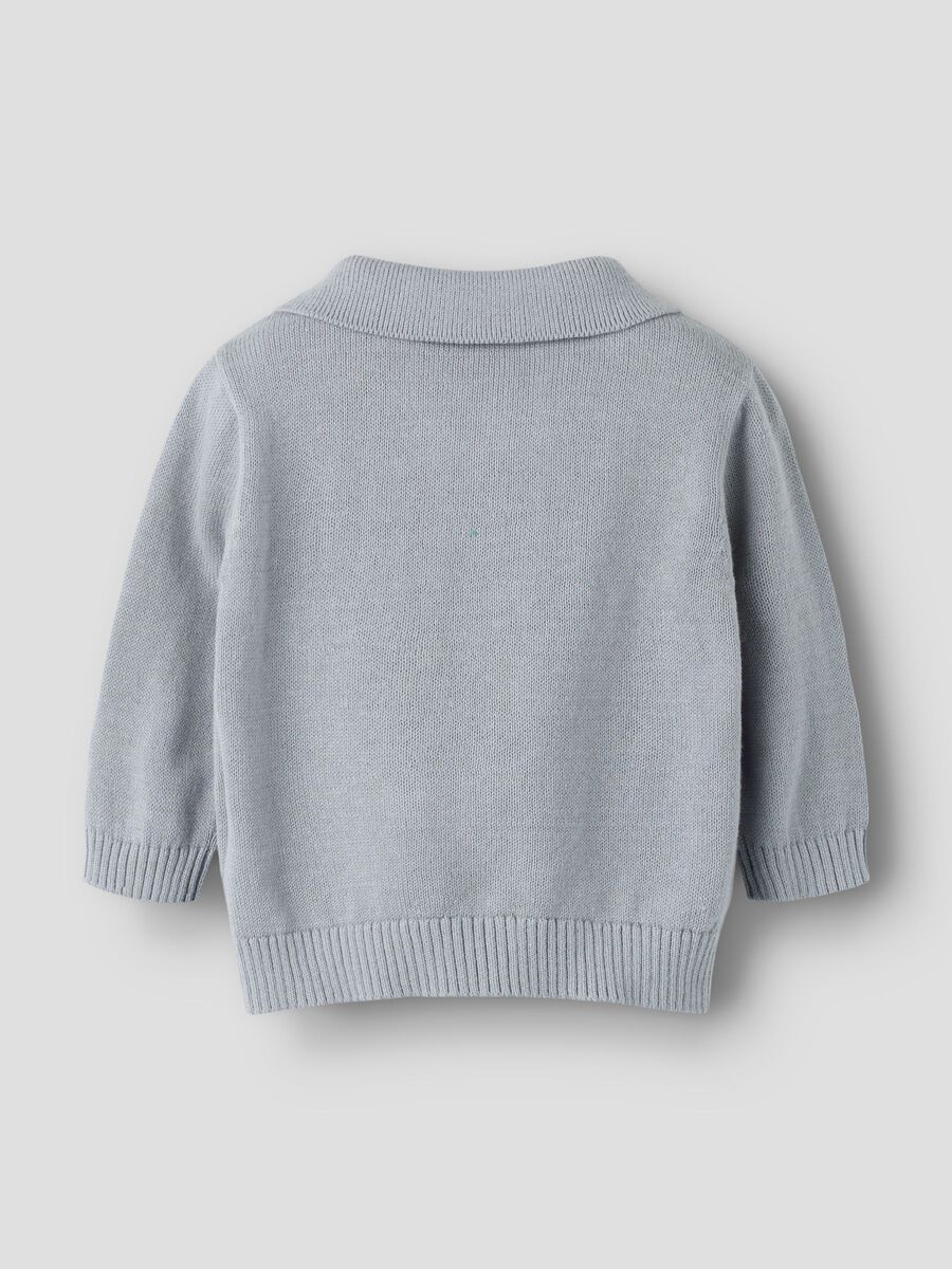 Product carousel image 2 KNITTED POLO SHIRT, Sleet