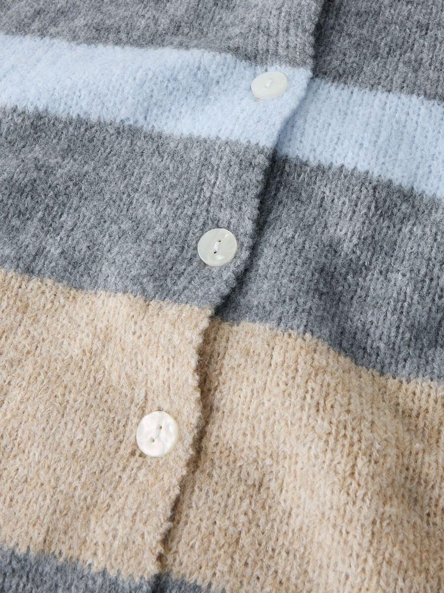 Product carousel image - LOOSE FIT KNITTED VEST, Subdued Blue | 2