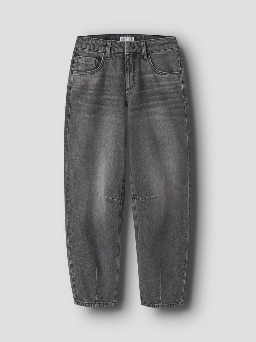 Carousel image 1 BARREL FIT JEANS, Medium Grey Denim