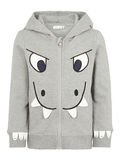 Name it SUDADERA CON CAPUCHA Y CREMALLERA, Grey Melange, highres - 13168993_GreyMelange_001.jpg